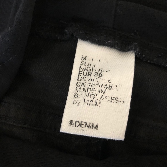 H&M MAMA maternity jeans dark black fade wash - Picture 5 of 5